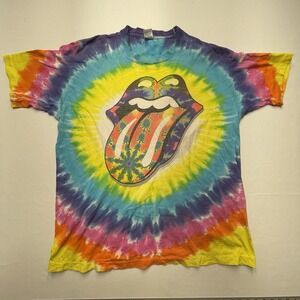 Vintage Rolling Stones 1994 Shirt‎ Size XL Tye Dye USA Single Stitch - Read